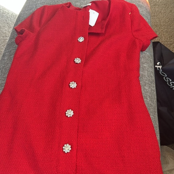J.Crew Tweed dress with jewel buttons - Picture 8 of 11